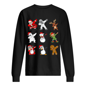 Dabbing Santa Claus And Friends Christmas shirt