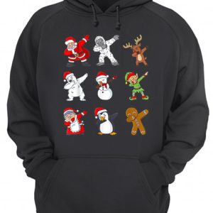 Dabbing Santa Claus And Friends Christmas shirt 3