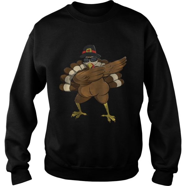 Dabbing Turkey Happy Thanksgiving Day Gifts Family Funny shirt