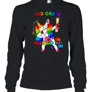 Dabbing Unicorn 3Rd Grade Nailed It Graduation Girls shirt