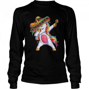 Dabbing Unicorn Cinco de Mayo Kids Girls Women Mexican T Shirt 3