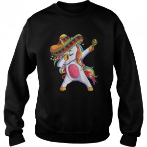 Dabbing Unicorn Cinco de Mayo Kids Girls Women Mexican T Shirt 4