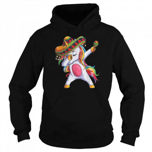 Dabbing Unicorn Cinco de Mayo Kids Girls Women Mexican T-Shirt