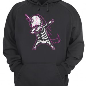 Dabbing Unicorn Skeleton Halloween Costume Men Women Gift shirt 3