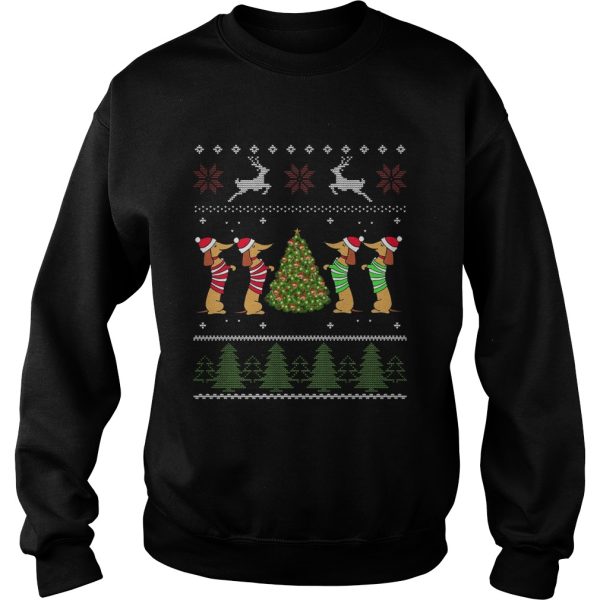 Dachshund Christmas Tree Ugly Xmas shirt