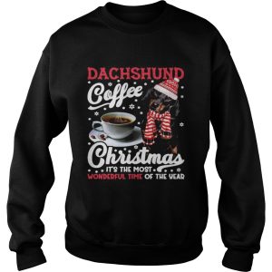 Dachshund Coffee Christmas Its The Most Wonderful Time Of The Year shirt 3