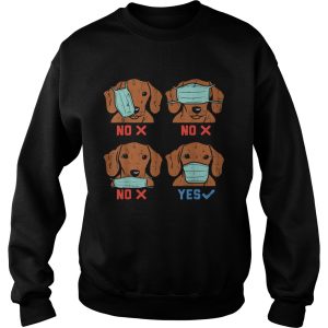 Dachshund Face Mask Weiner Dog Social Distancing shirt 3