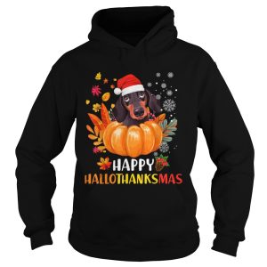 Dachshund Hallothanksmas shirt