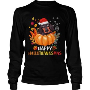 Dachshund Hallothanksmas shirt 2