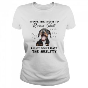 Dachshund I Have The Right To Remain Silent I Just Don't Have The Ability Shirt 2