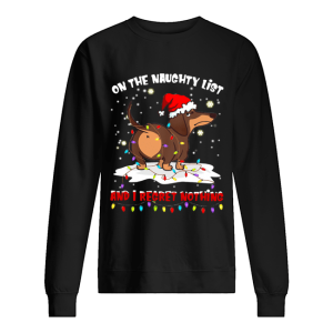 Dachshund On The Naughty List And I Regret Nothing shirt 2