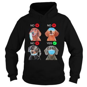 Dachshund The Right Way To Wear A Mask shirt 1