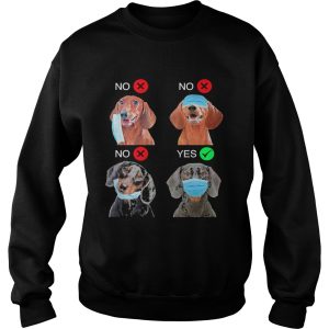 Dachshund The Right Way To Wear A Mask shirt