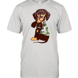 Dachshund Veteran tattoos I love mom shirt 1