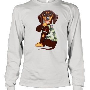 Dachshund Veteran tattoos I love mom shirt 3