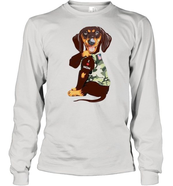 Dachshund Veteran tattoos I love mom shirt