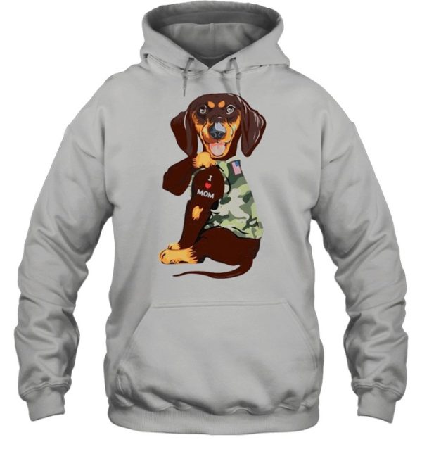 Dachshund Veteran tattoos I love mom shirt