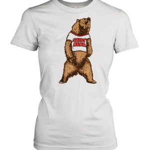 Daddy Bear Roaring Grizzly Fathers Day Protective Dad Shirt 2