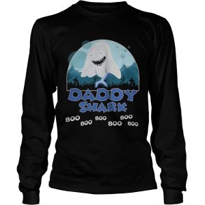 Daddy Shark Boo Boo Boo Ghost Halloween Shirt 2