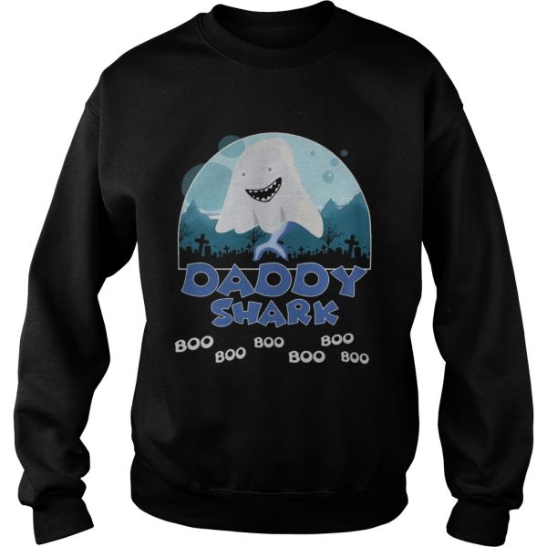 Daddy Shark Boo Boo Boo Ghost Halloween Shirt