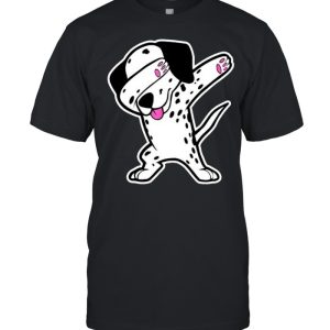 Dalmatian dabbing shirt