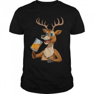 Deer Drinking Beer for a Hunter T-Shirt