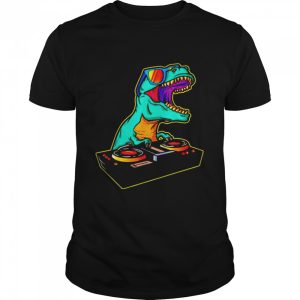 Dinosaur DJ Party Club Shirt 1