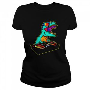 Dinosaur DJ Party Club Shirt