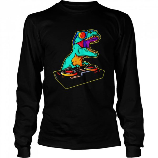 Dinosaur DJ Party Club Shirt