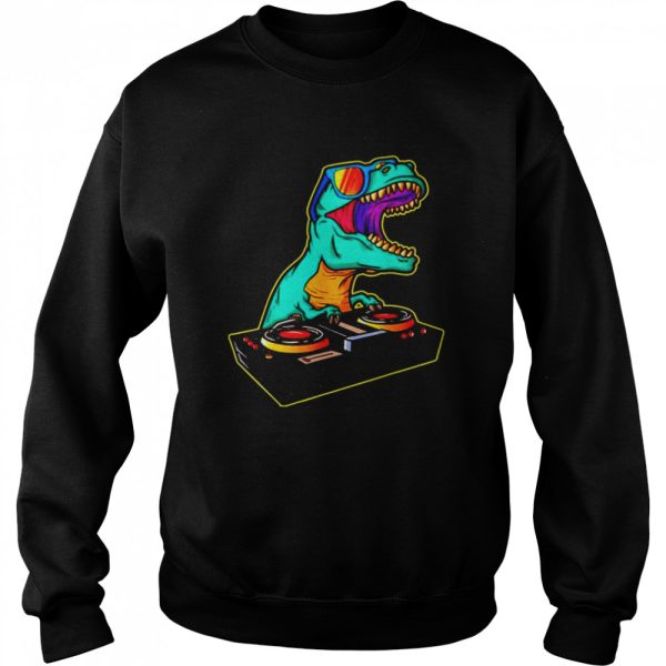 Dinosaur DJ Party Club Shirt