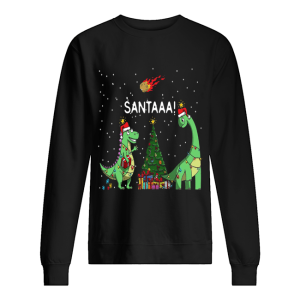 Dinosaur Santa Christmas Tree shirt 2