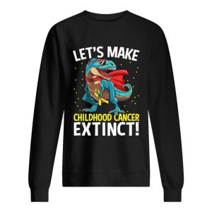 Dinosaur T Rex Childhood Cancer Awareness Warrior Gift Shirt 2