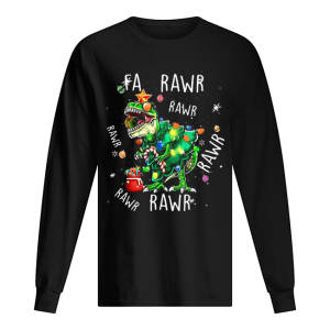 Dinosaur T Rex Fa Pawr Christmas shirt 1