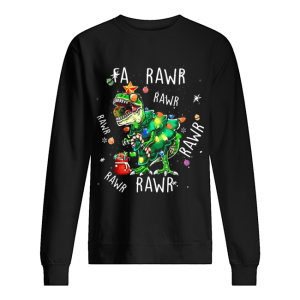 Dinosaur T Rex Fa Pawr Christmas shirt 2