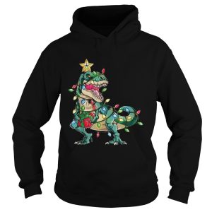 Dinosaur merry christmas tree shirt 1