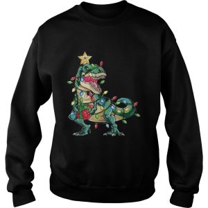 Dinosaur merry christmas tree shirt 2