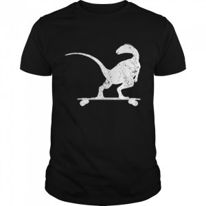 Dinosaurs On Longboard Skater Shirt