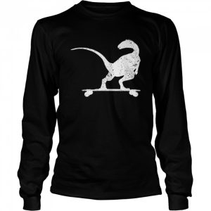 Dinosaurs On Longboard Skater Shirt 3