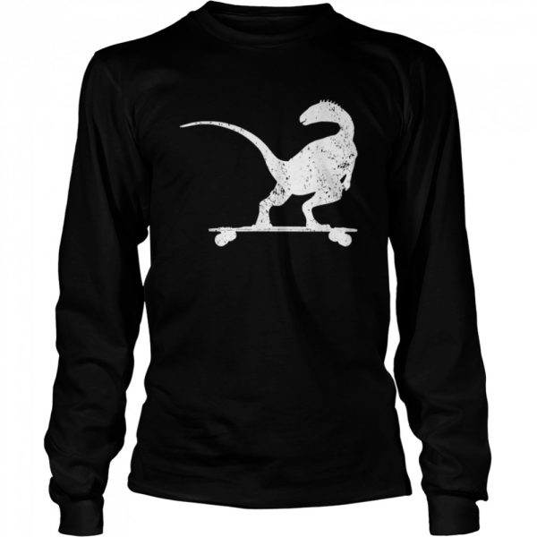 Dinosaurs On Longboard Skater Shirt