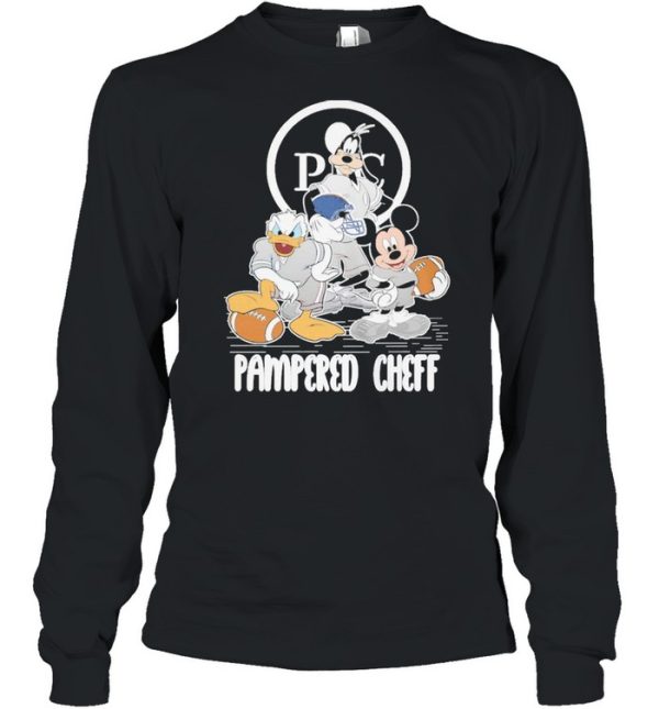 Disney Goofy Donald Duck And Mickey Mouse Football Pampered Chef Shirt