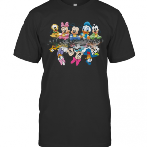 Disney Mickey Mouse Chibi Cute Water Mirror Reflection T-Shirt