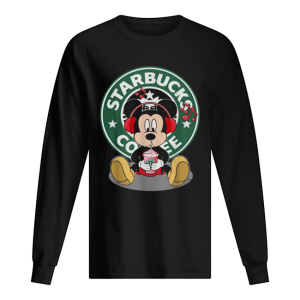 Disney Mickey Mouse Drinking Starbucks Coffee shirt