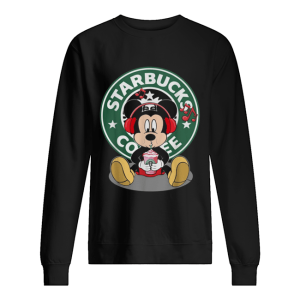 Disney Mickey Mouse Drinking Starbucks Coffee shirt 2