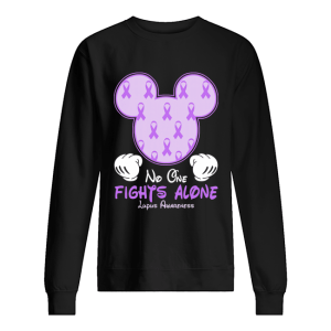 Disney Mickey Mouse No One Fights Alone Lupus Awareness shirt 2