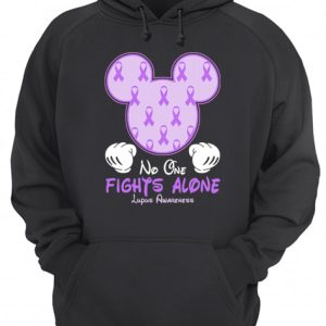 Disney Mickey Mouse No One Fights Alone Lupus Awareness shirt 3