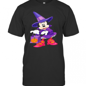 Disney Minnie Mouse Trick Or Treating Halloween T-Shirt