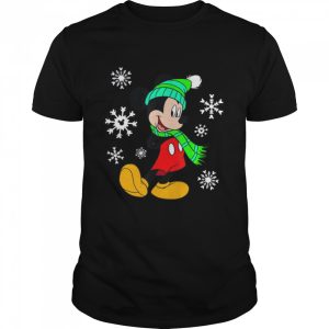 Disney Mouse Holiday Snowflakes Portrait Christmas shirt