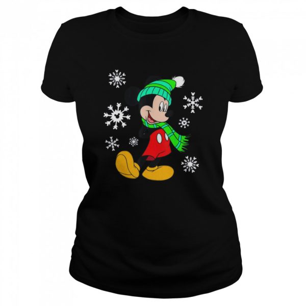 Disney Mouse Holiday Snowflakes Portrait Christmas shirt