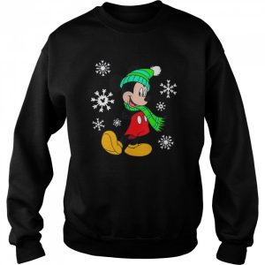 Disney Mouse Holiday Snowflakes Portrait Christmas shirt 4