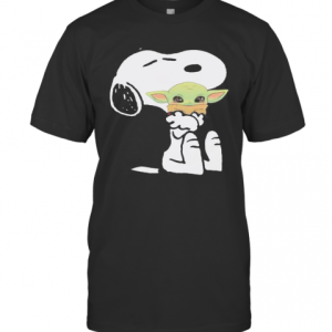 Disney Snoopy Hug Baby Yoda T-Shirt